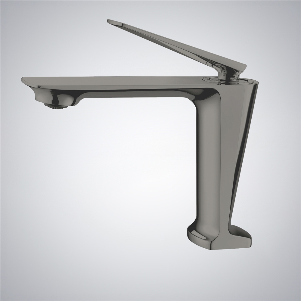 Fontana Persan Gun Metal Gray Bathroom Dual Handle Faucet