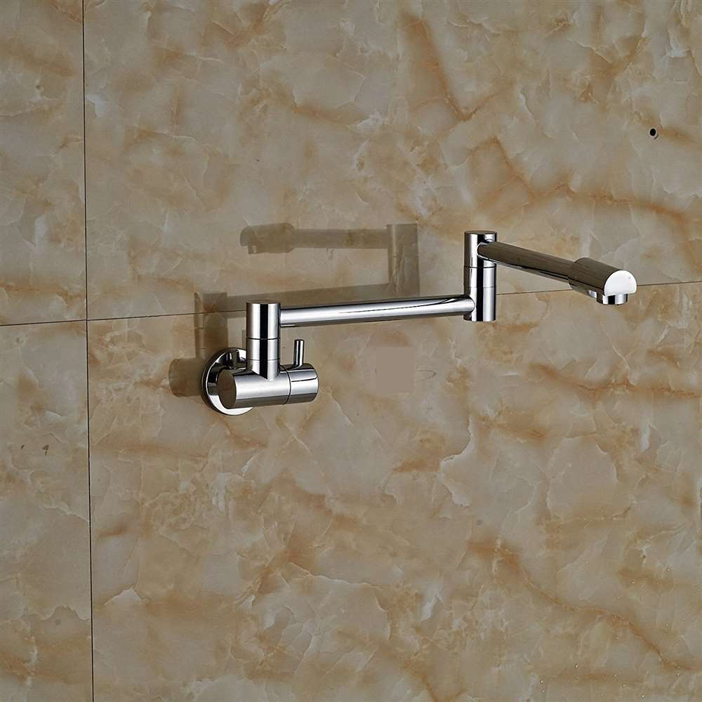 Fontana Havana Wall Mount Folding Kitchen Sink Faucet