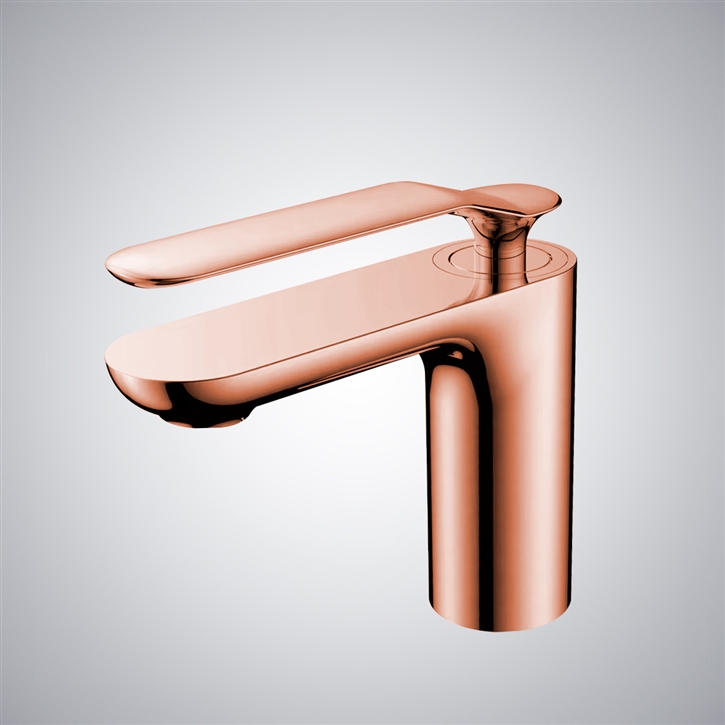 Fontana Albizzate Rose Gold Wall Mounted  Basin Faucet