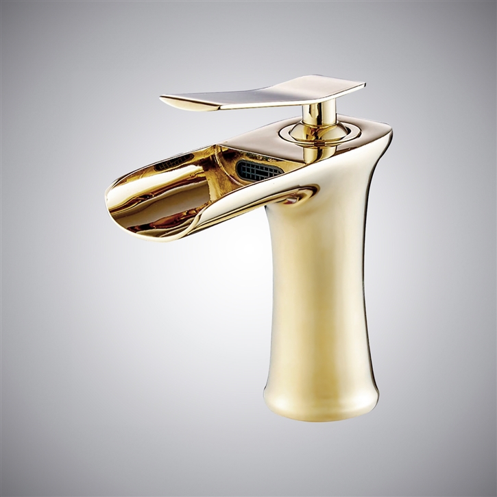 Fontana Perenchies Brushed Gold Basin Faucet