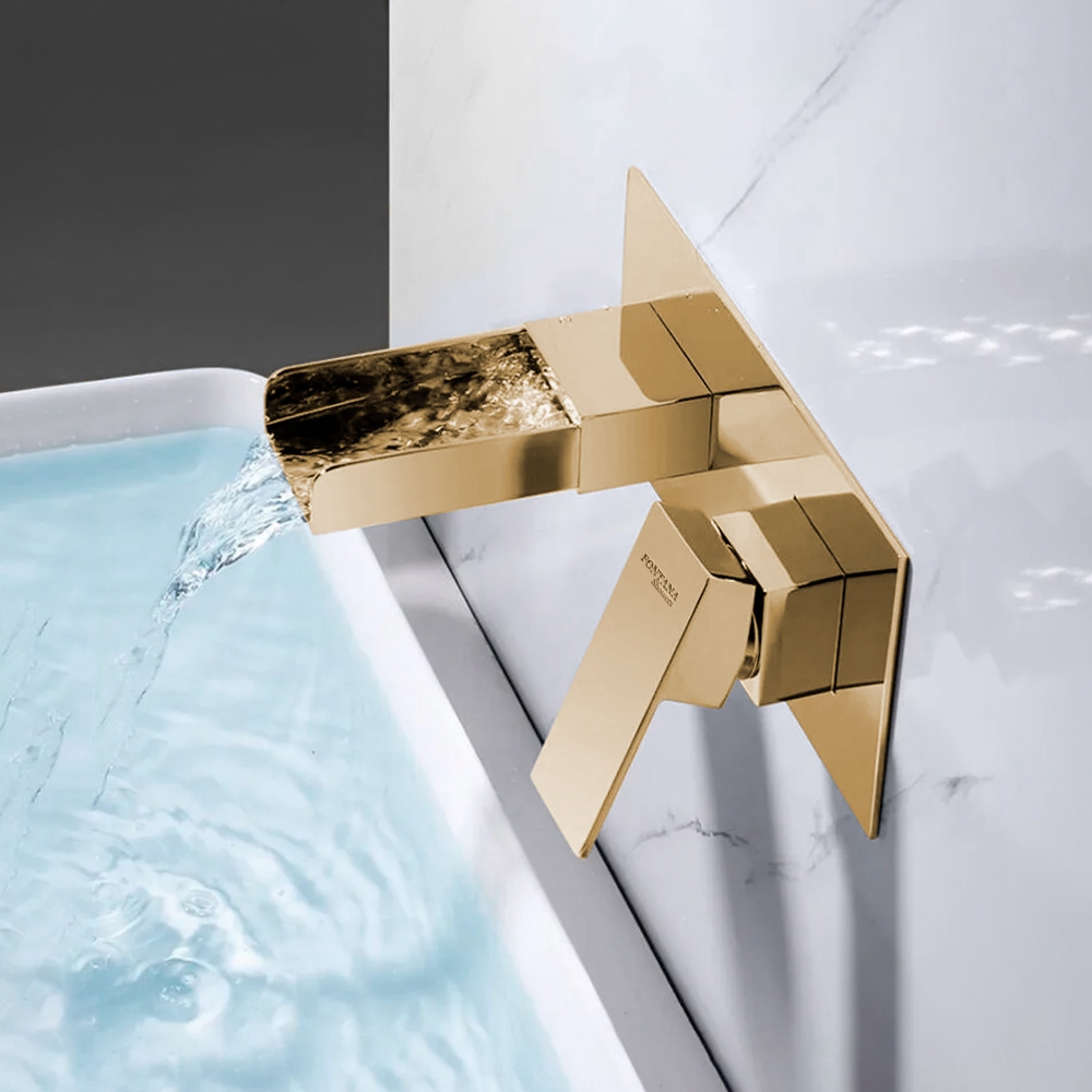 Fontana Meythet Brushed Gold Bathroom Faucet