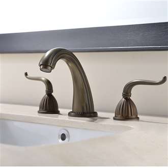Fontana Guelma Antique Brass Bathroom BIM Object Sink Faucet 