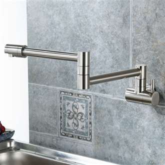 Annaba Wall Mount Double Joint Kitchen Sink Faucet