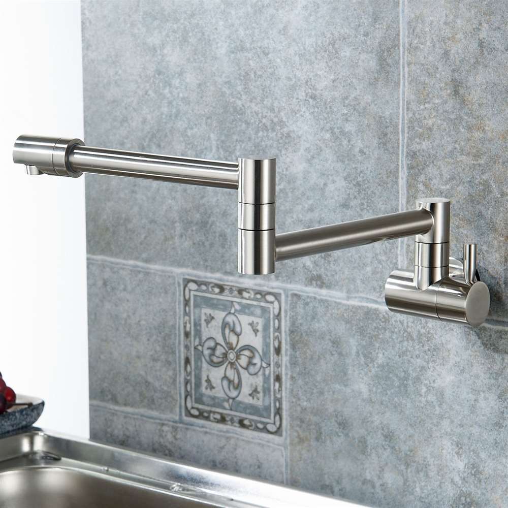 Annaba Wall Mount Double Joint Kitchen Sink Faucet (FS195AMR)