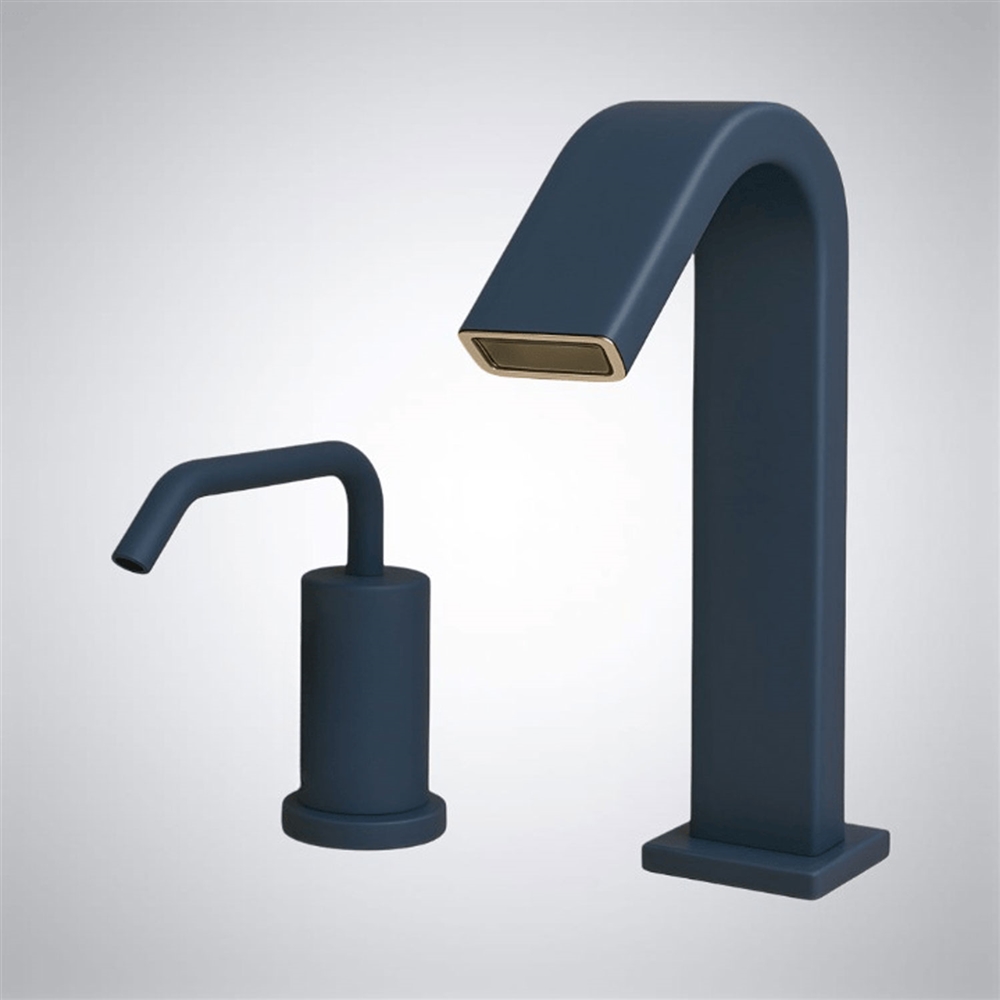 Fontana SquareArc Duoâ„¢ â€“ Textured Ink Blue Brass Luxe