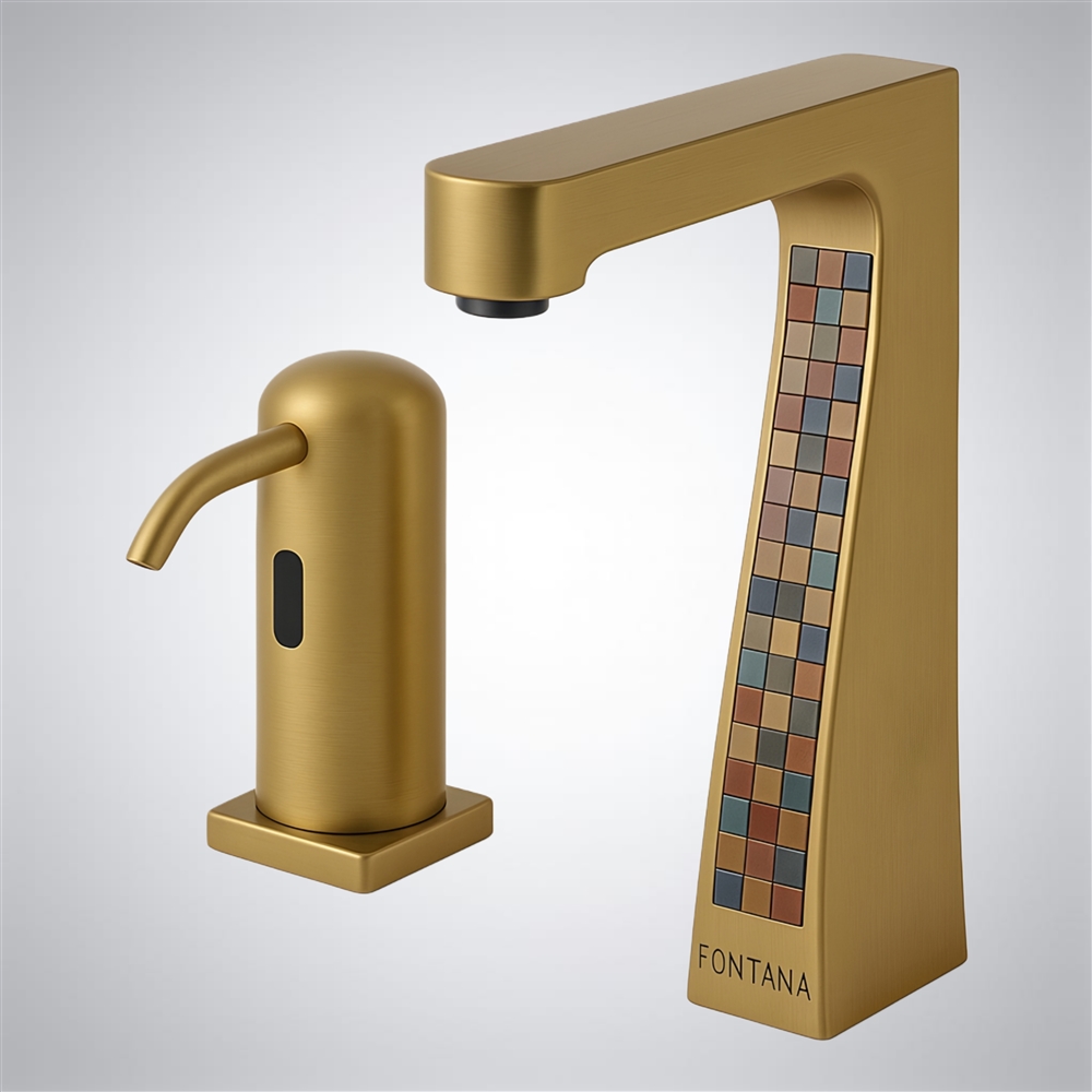 Fontana Mosaic Atelier Inlay Collectionâ„¢ â€“ Brushed Brass Mosaic