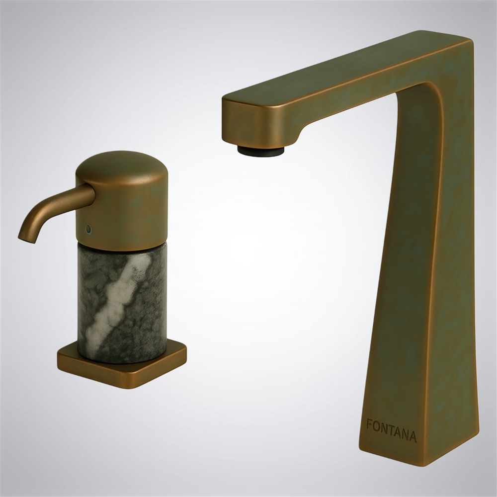 Fontana Mosaic Atelier Inlay Collectionâ„¢ â€“ Heritage Brass & Verdigris Luxe