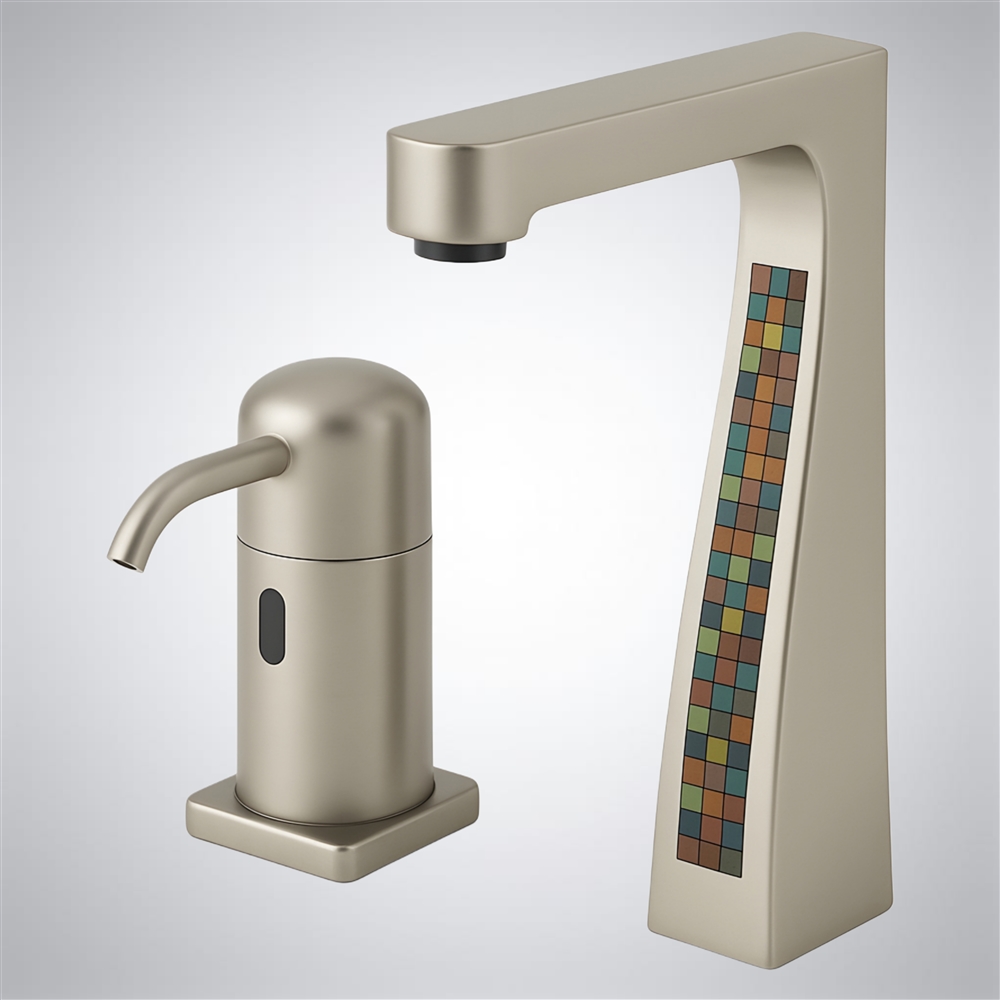 Fontana Mosaic Atelier Inlay Collectionâ„¢ â€“ Nickel Mosaic Flow