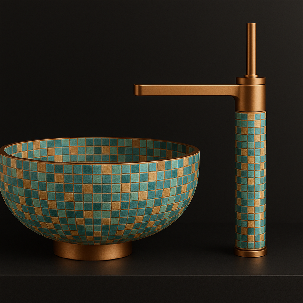 Fontana Tessera Collectionâ„¢ â€“ Turquoise Bronze Thermostatic