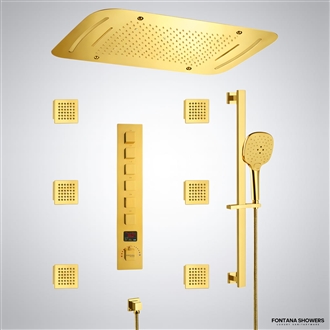 Fontana Orivexâ„¢ â€“ Gold LED Shower
