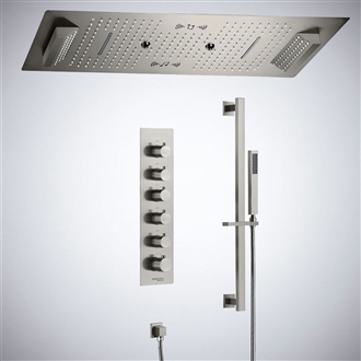 Fontana Elunariâ„¢ â€“ Brushed Nickel LED Musical Thermostatic