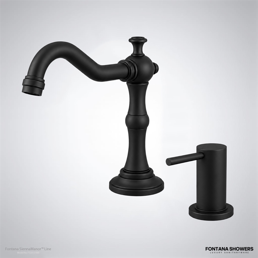 SiennaManorâ„¢ Line â€“ Matte Black Countertop