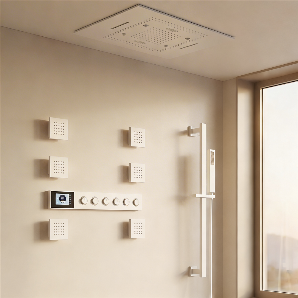Fontana Velanoxâ„¢ â€“ Matte White LED Music Thermostatic