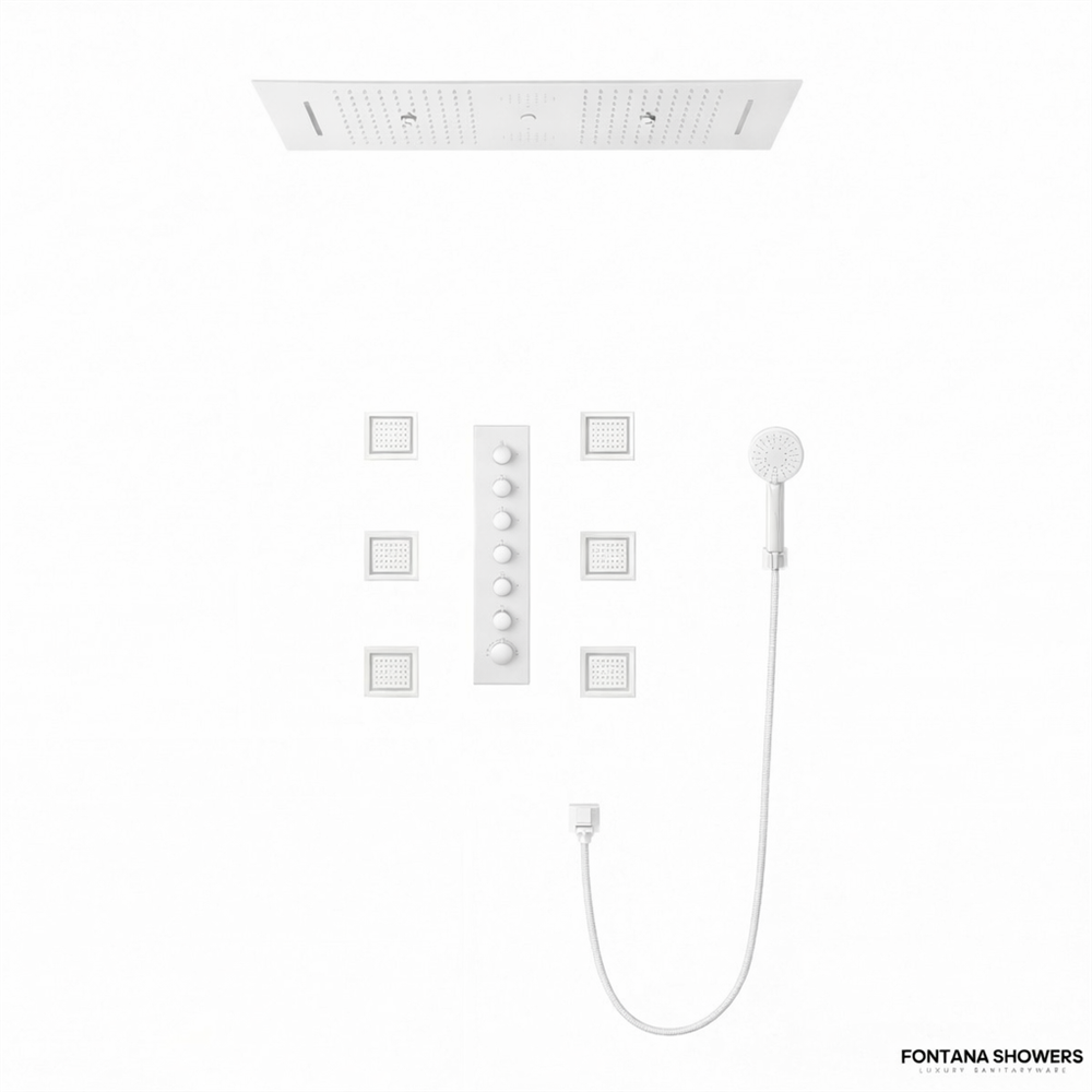 Fontana Quoralisâ„¢ â€“ Matte White Thermostatic Multifunction