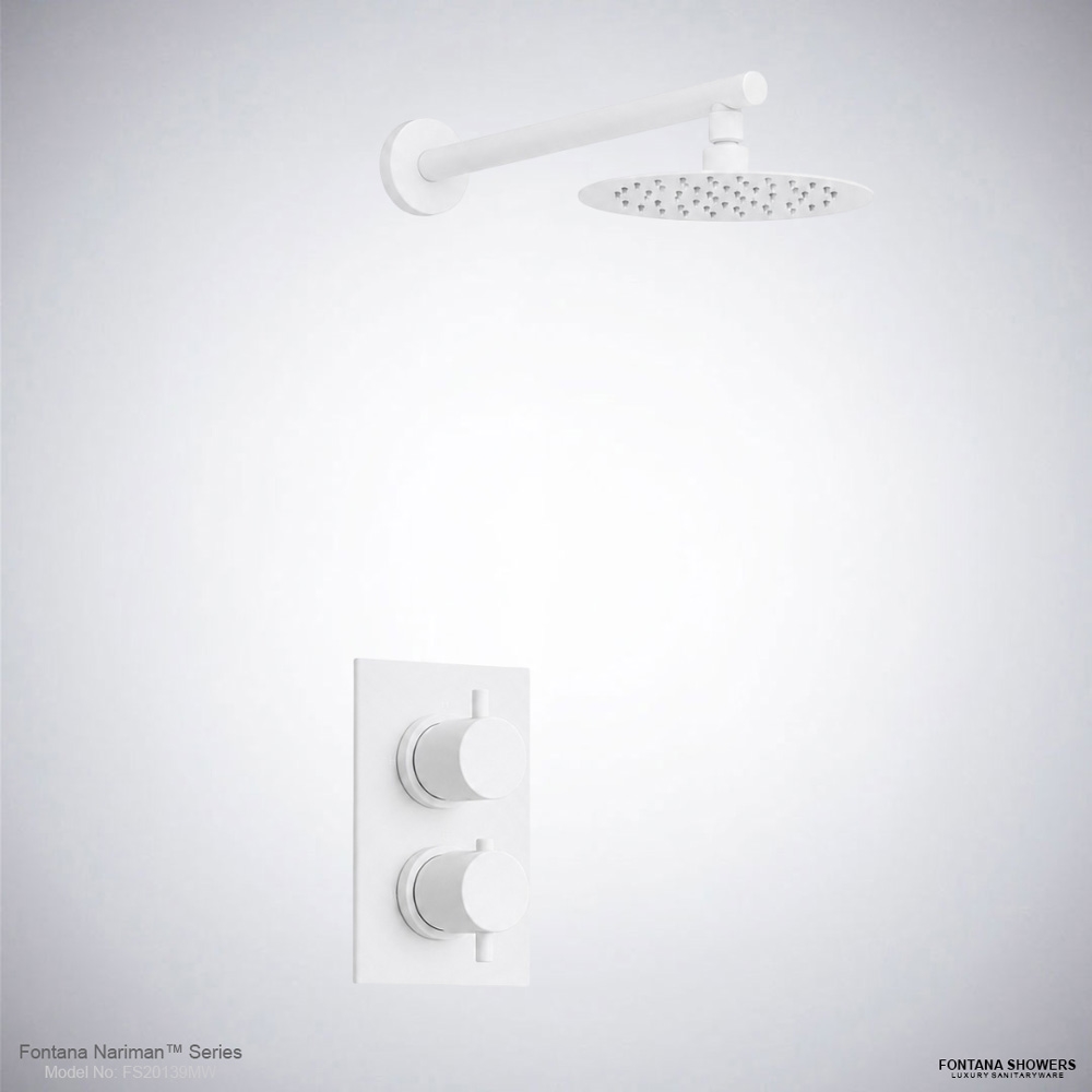 Fontana Narimanâ„¢ Series â€“ Matte White Shower