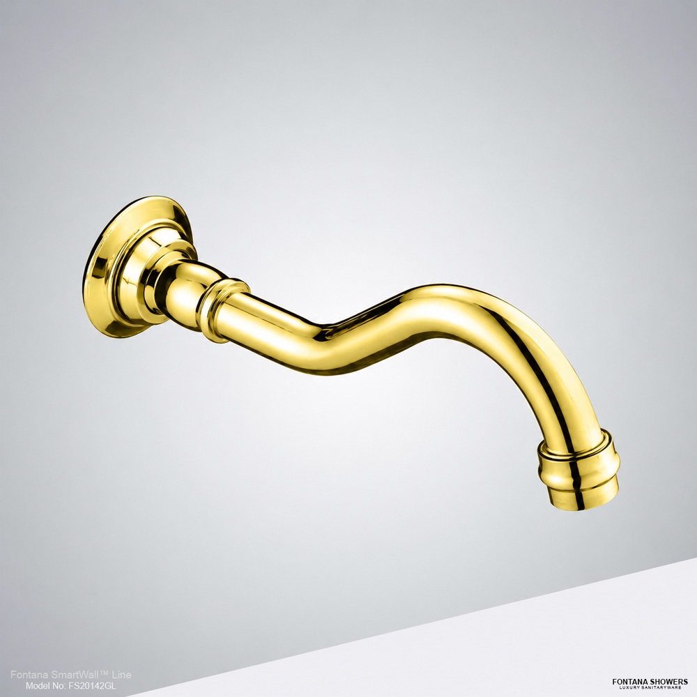 Fontana SmartWallâ„¢ Line â€“ Gold Wall Sensor Faucet