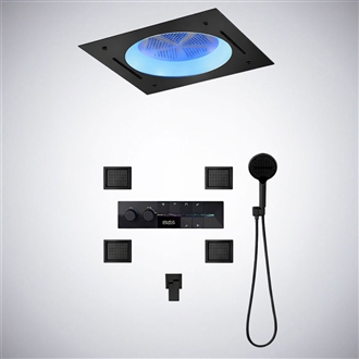 Fontana Rivellisâ„¢ Series â€“ Matte Black Multifunctional Shower