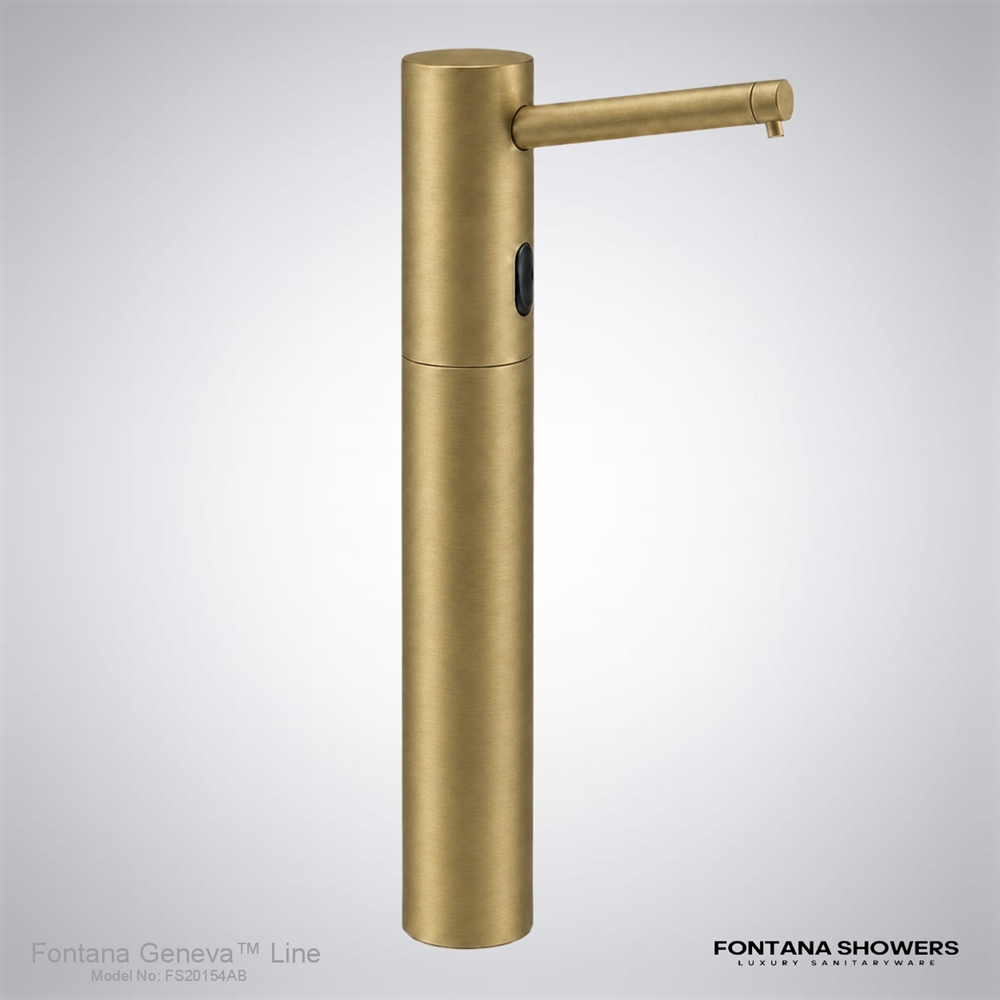 Fontana Genevaâ„¢ Line â€“ Antique Brass Automatic Soap