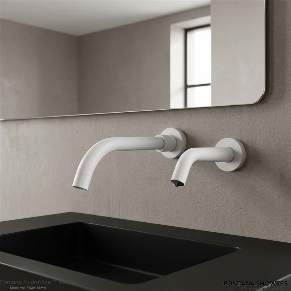 HydroVibe Series Matte White faucet
