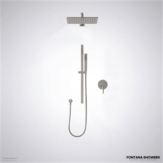 Milano chrome rainfall shower set