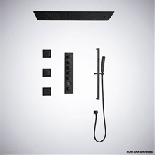 Fontana Solano Digital Shower in Matte Black