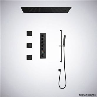 Fontana Solano Digital Shower in Matte Black