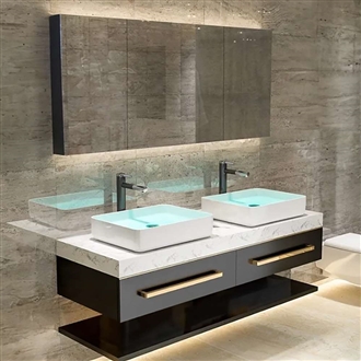 Fontana Tritonâ„¢ Series â€“ Double Sintered Stone Vanity Set