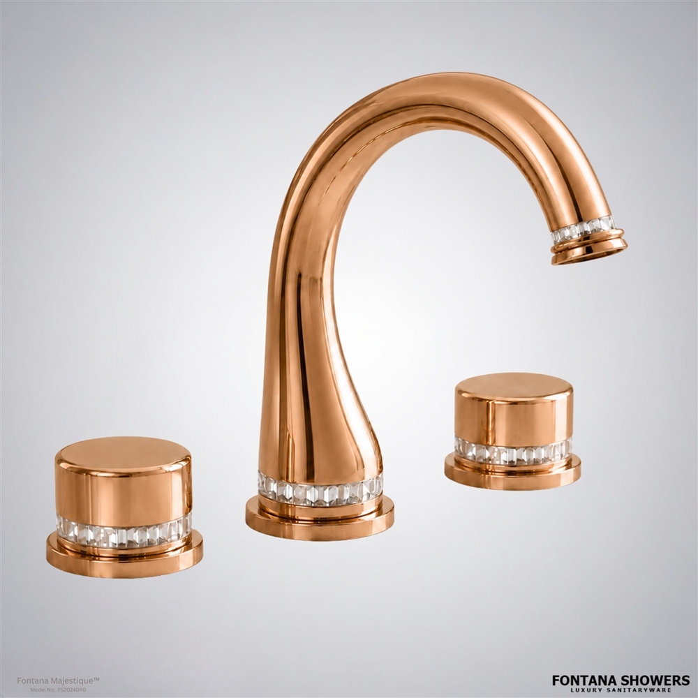 Rose gold vanity faucet