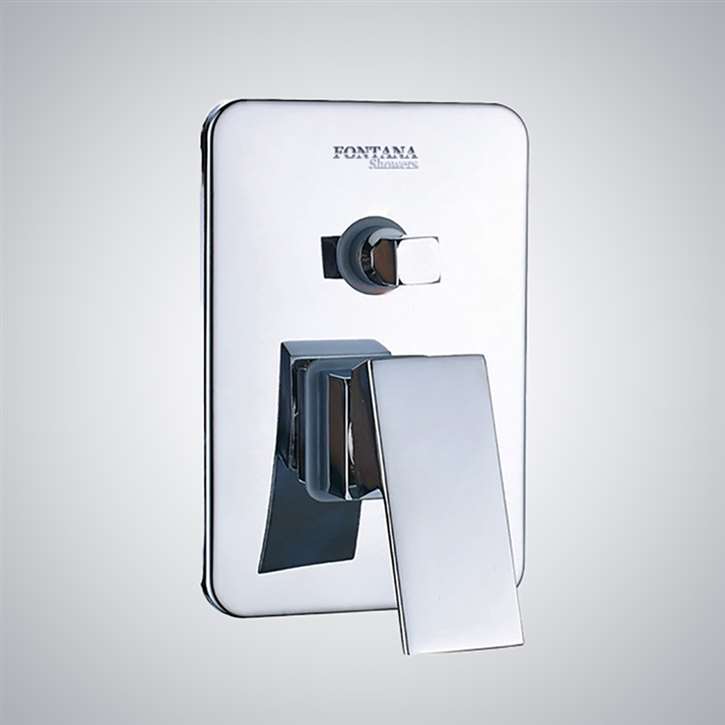 Fontana Chrome Finish 2 Way Wall Mounted Shower Mixer Valve with ...