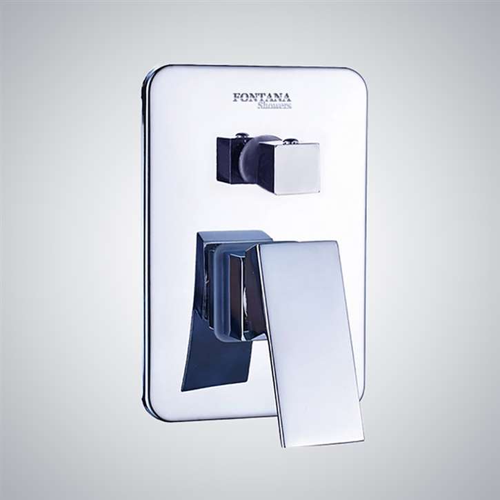 Fontana Chrome 3 Way Wall Mounted Solid Brass Shower Mixer Valve