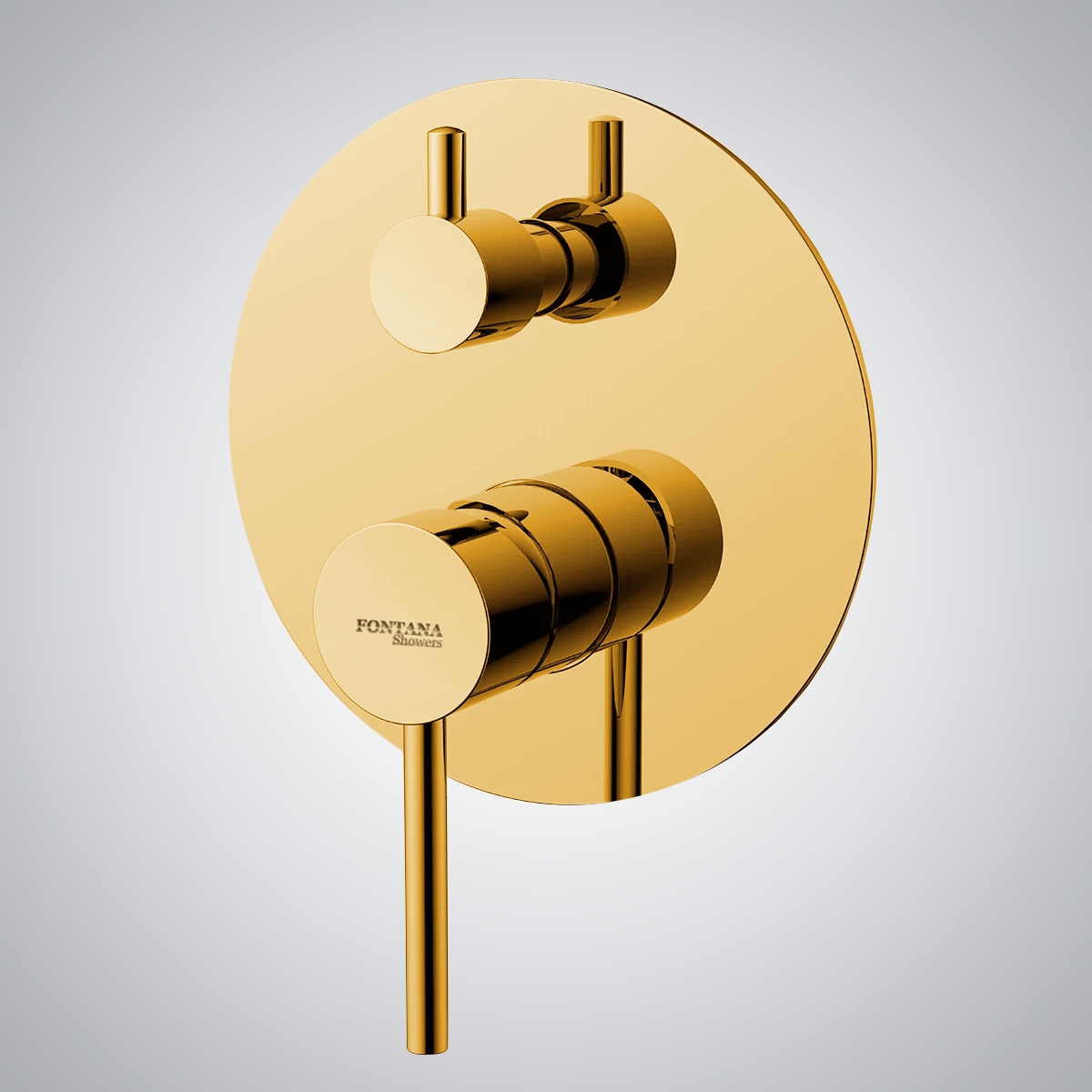 Fontana Gold Wall Mounted Shower Valve Mixer 2-Way Concealed at ...