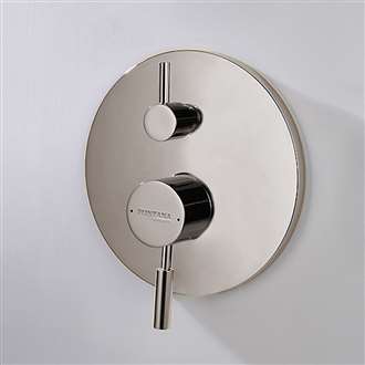 USA Supplier Fontana Brushed Nickel Wall Mounted 2-Way Concealed Shower Valve Mixer