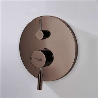USA Supplier Fontana Round Oil Rubbed Bronze Wall Mounted Shower Mixer 2 Way Concealed