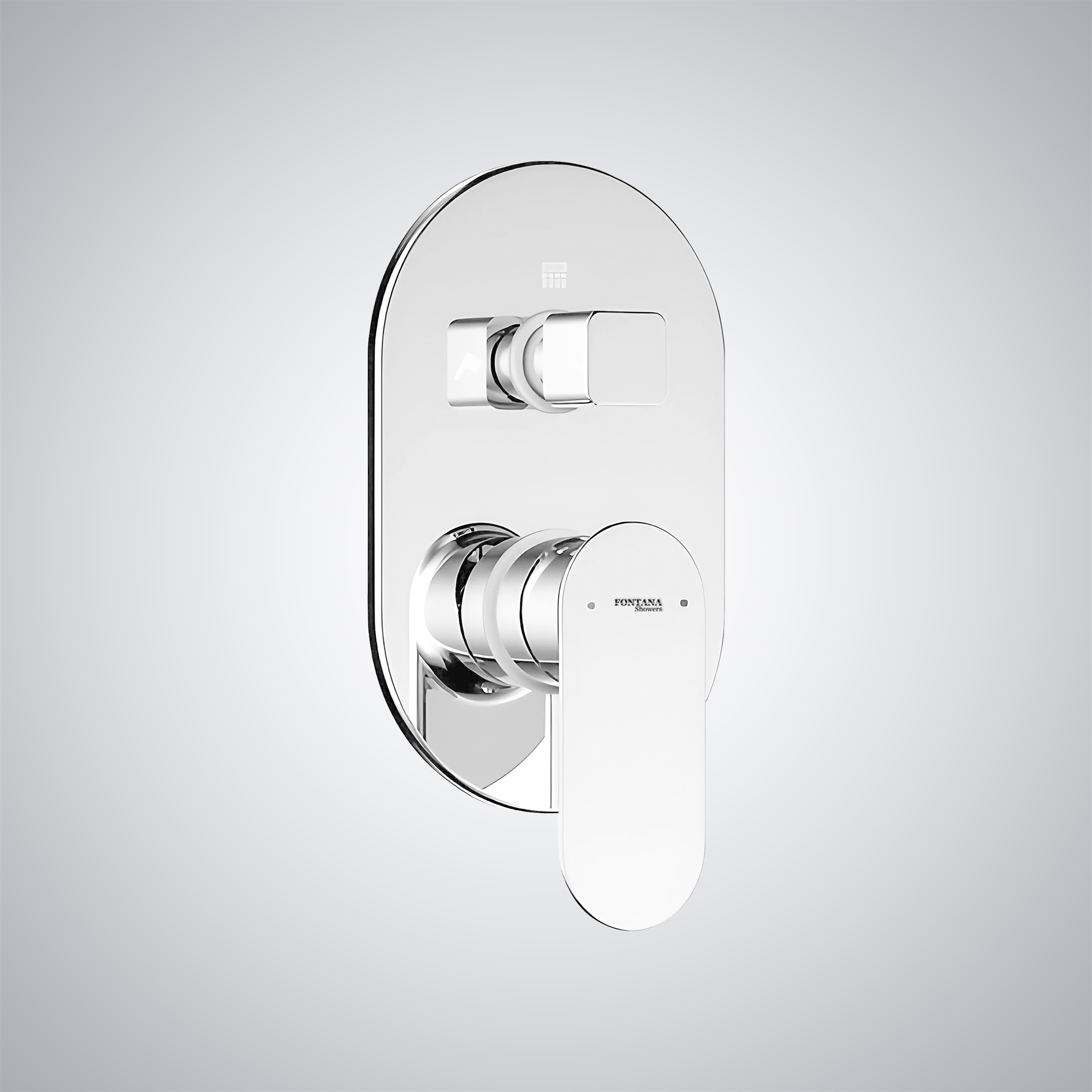 Fontana Deck Mounted Thermostatic 2-Way Shower Mixer In Matte White (FS2058MMW)