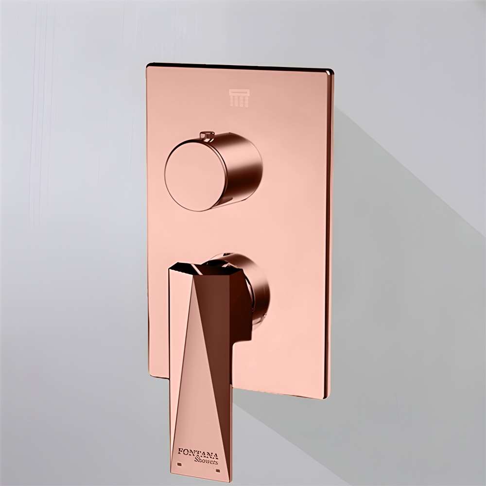 Fontana Reims Rose Gold 2-Way Concealed Shower Mixer