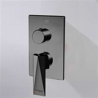 Shower Controls BIM Files Wall Mounted 2 Way Concealed Shower Mixer Valve In Matte Black