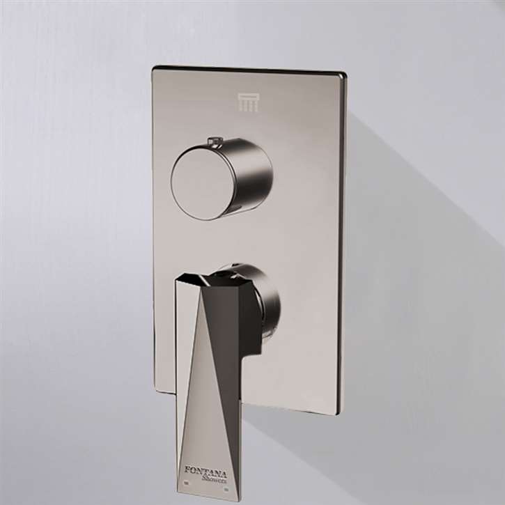 Brushed Nickel Finish 2-Way Concealed Shower Mixer Valve