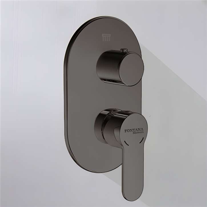 Fontana Tours Gun Metal Gray 2-Way Commercial Shower Mixer - Robust ...