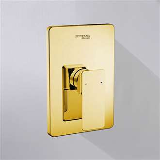 Shower Controls BIM Files Polished Gold Shower Valve Mixer Concealed Wall Mounted
