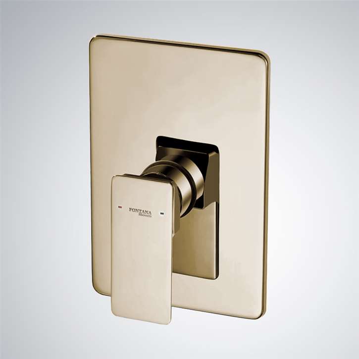 Fontana NÃ®mes Champagne Wall Mounted 2 Way Shower Mixer