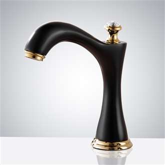 Fontana Commercial Matte Black Widespread Automatic Touchless Bathroom Sensor Faucet