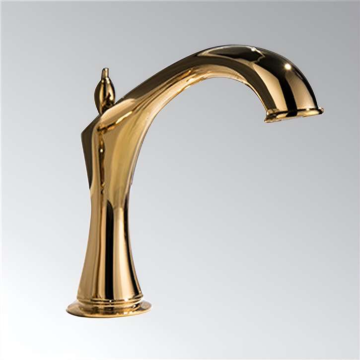 Fontana Gold Widespread Automatic Sensor Bathroom Faucet