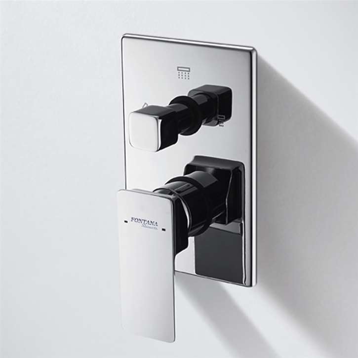 Stylish Fontana Hot and Cold 3 Way Wall Mounted Shower Mixer In Chrome