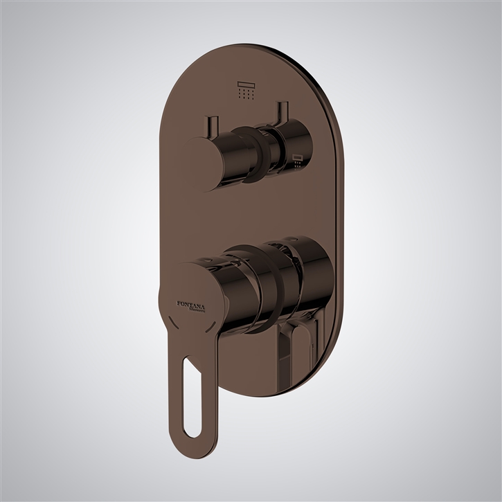 Fontana Oil Rubbed Bronze Hot and Cold Shower Mixer Wall Mounted