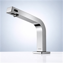 Fontana Chrome Deck Mounted Touchless Sensor Faucet With Automatic Soap Dispenser