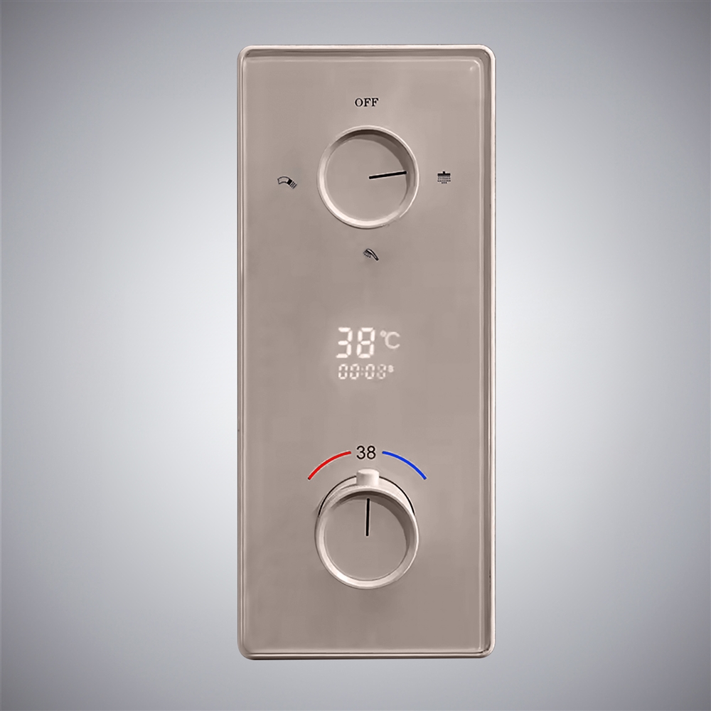 Fontana Brushed Nickel Waterproof Thermostatic Mixing Valve
