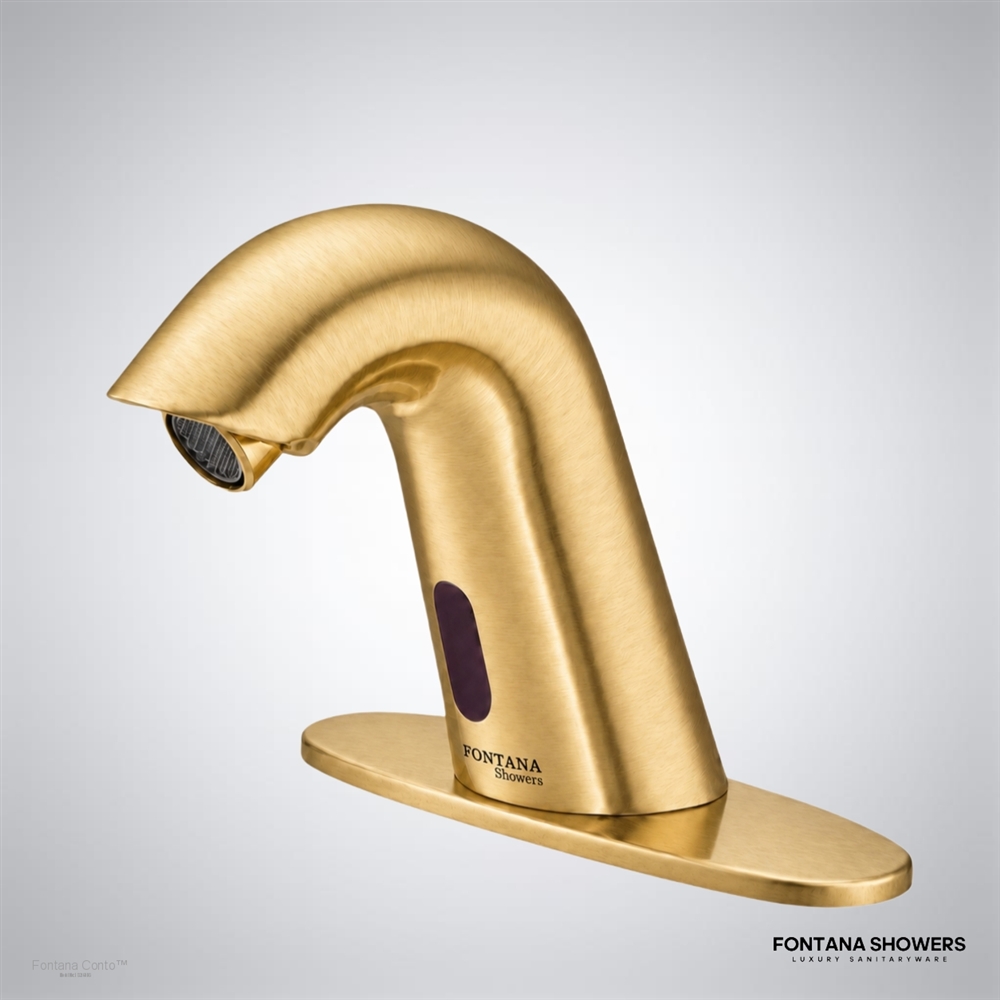 Conto Brushed Gold Sensor Faucet