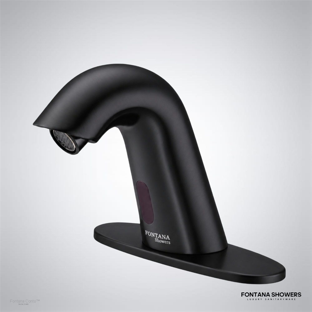 Matte Black Commercial Touchless Faucet