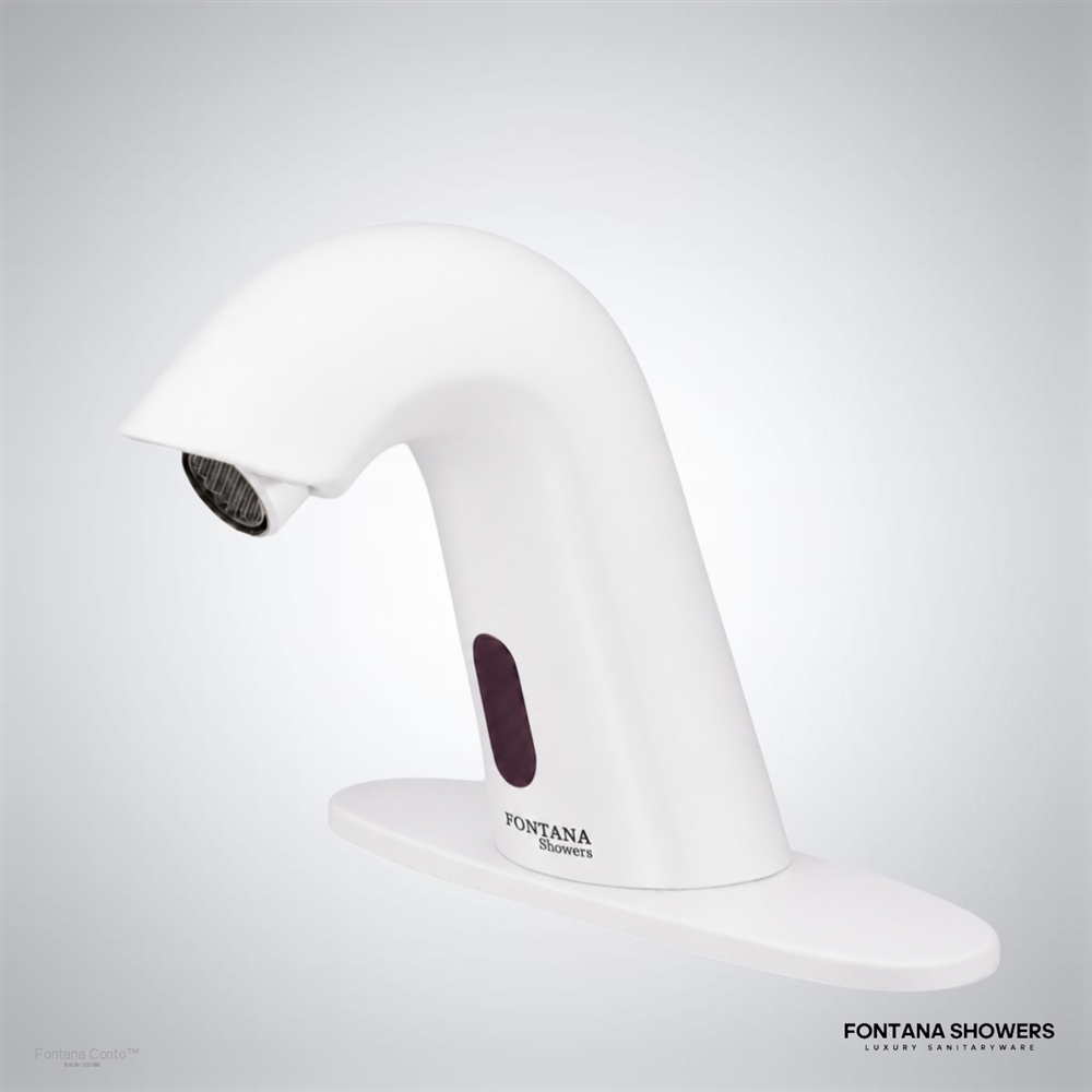 Conto Matte White Faucet