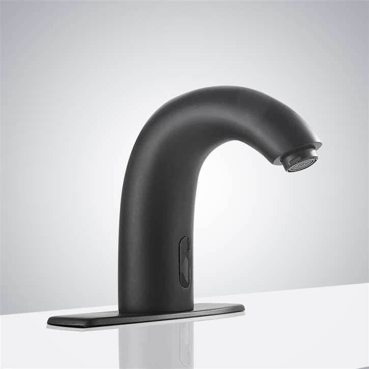 Fontana Dijon High Quality Commercial Automatic Matte Black Bathroom Faucet
